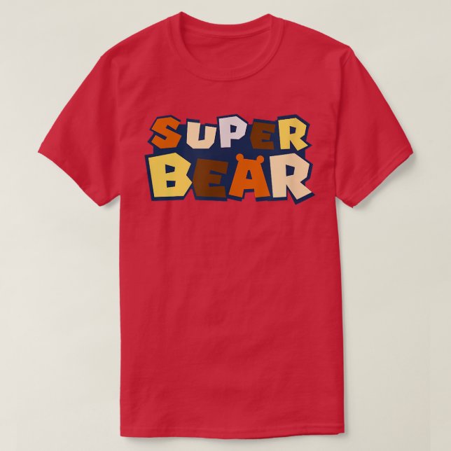 Manar Gay Bear Shirt med Bear Pride Flagga Bea T Shirt (Design framsida)