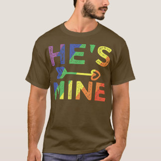 Manar Gay Couple Matching Han är mitt HBT-Pride  T Shirt