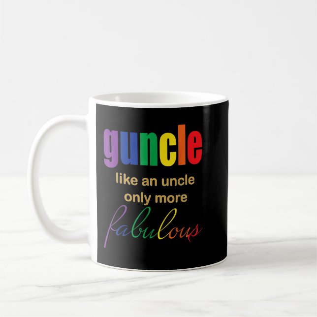 Manar Gay farbror (Guncle) mer Fabulous Kaffemugg (Vänster)