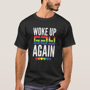 Manar Gay pride HBT Rainbow Woke Gay Gay (åter blå T Shirt