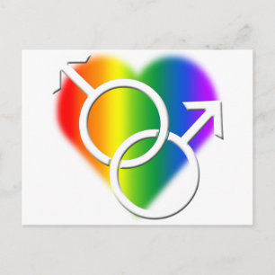 Manar Gay pride Postkort Rainbow Kärlek kort
