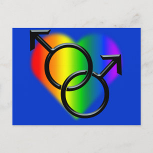 Manar Gay pride Postkort Rainbow Kärlek kort
