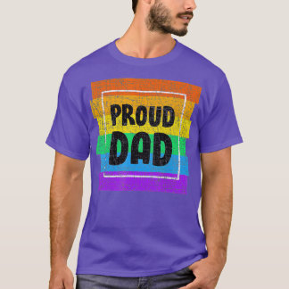 Manar Gay pride Proud Pappa Far-partner, HGBTQ T Shirt