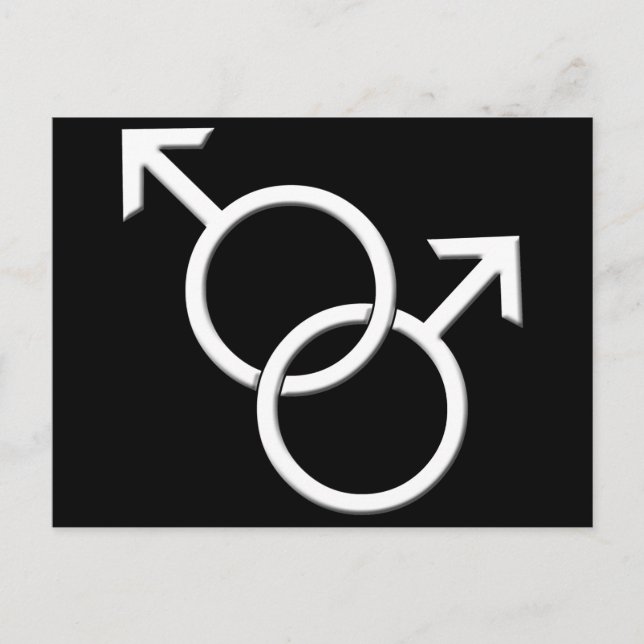 Manar Gay pride vykort Samma-sex Kärlek-kort (Framsida)