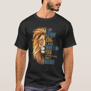 Manar Gemini Kung Zodiac Astrology Birthday Lejon  T Shirt