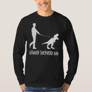 Manar German Shepherd Pappa Dinosaur Gsd Owners Fa T Shirt
