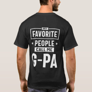 Manar Gift My Favorite People kallar mig G-Pa T Shirt