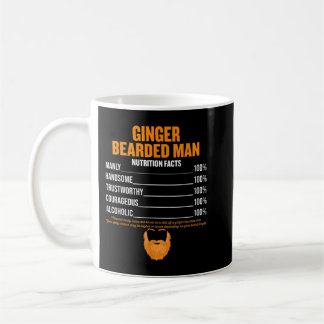 Manar Ginger Bearded Man nutricion fact rödhårig Kaffemugg