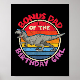 Manar Girl Birthday I Bonus Pappa I Velociraptor I Poster