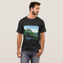 Manar Glacier Mountain Meadows Black T-Shirt