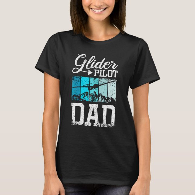 Manar Glider Pilot Pappa T Shirt (Framsida)