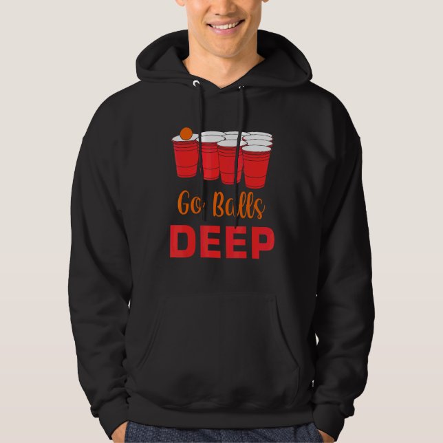 Manar Go Bollar Deep Drinking Games Alcohol Whiske Hoodie (Framsida)