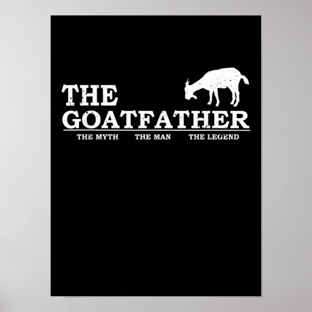 Manar Goat Far Far Djurälskare Fars Day Poster (Framsidan)