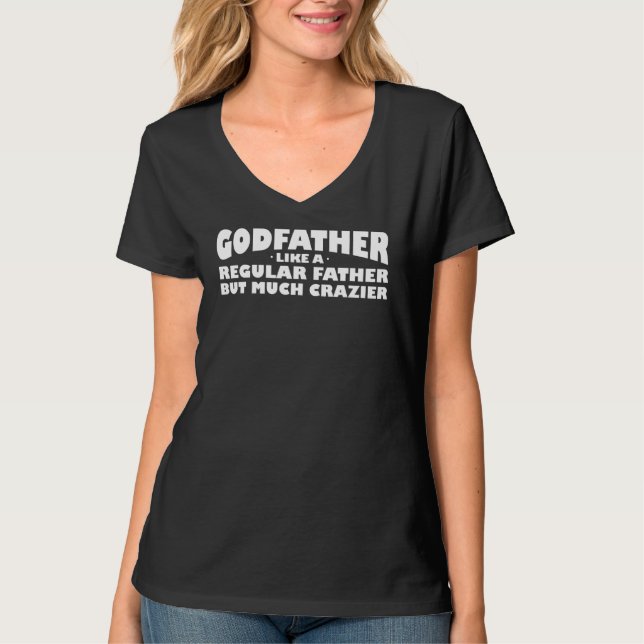 Manar Godfather som en vanlig Far Godfar T Shirt (Framsida)