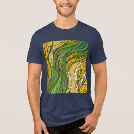 Manar Golden Grönt Silke Harvest" T Shirt