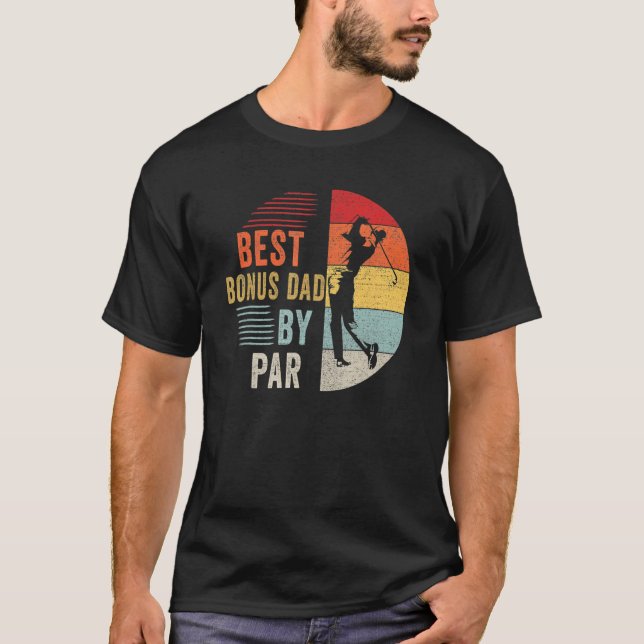 Manar Golf Best Bonus Pappa by Par pappa Golfer Fa T Shirt (Framsida)