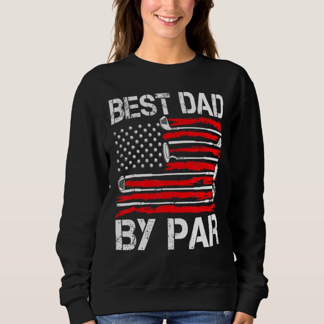 Manar Golf Best Bonus Pappa efter Par Golfer Ameri T Shirt (Framsida)