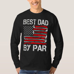 Manar Golf Best Bonus Pappa efter Par Golfer Ameri T Shirt