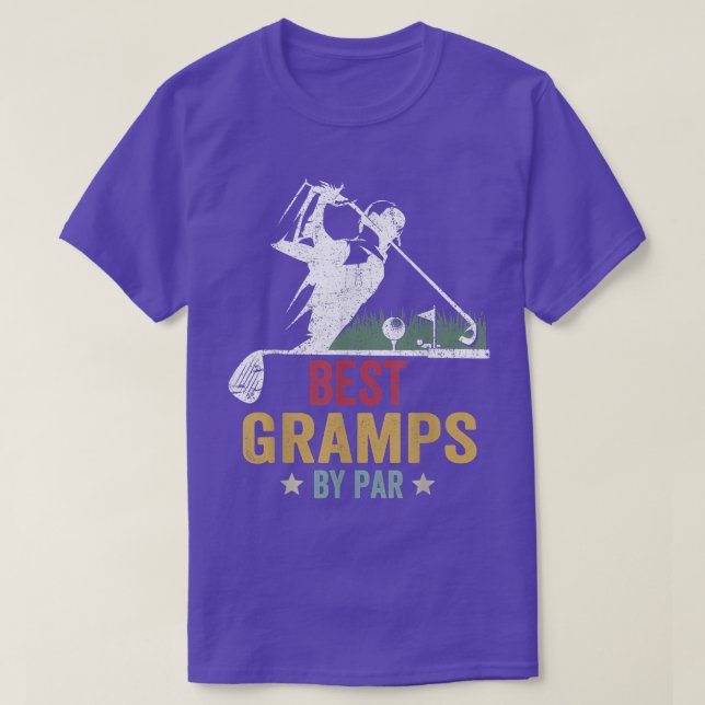 Manar Golf Best Gramps by Par Pappa Golfer Far T Shirt (Design framsida)