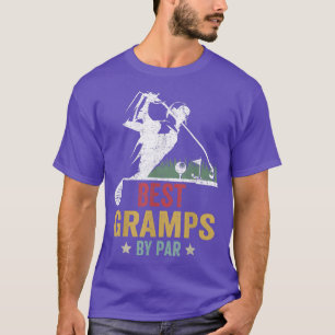 Manar Golf Best Gramps by Par Pappa Golfer Far T Shirt