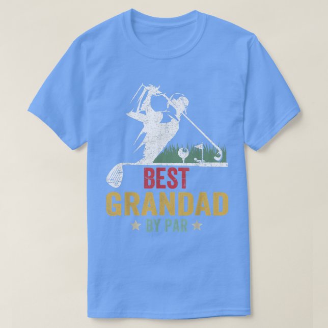 Manar Golf Best Grandad by Par Pappa Golfer Far' T Shirt (Design framsida)
