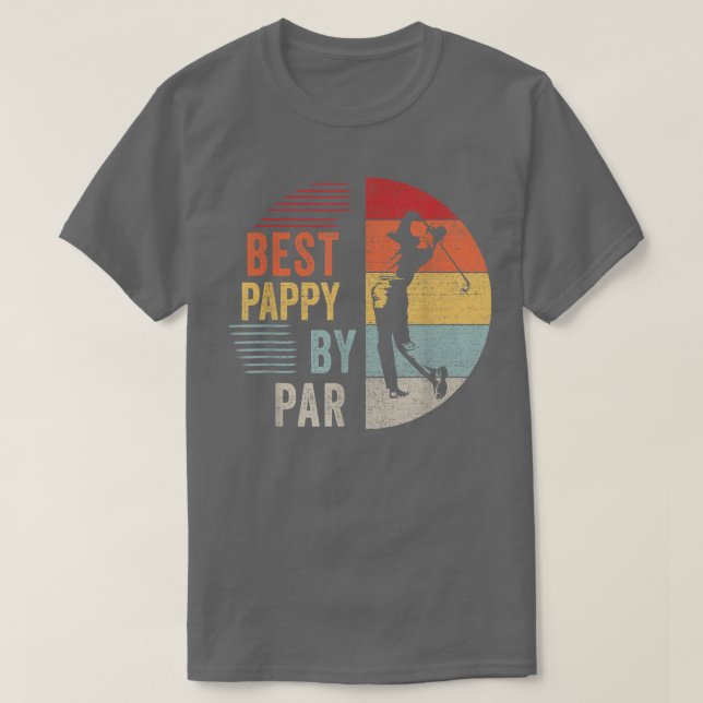 Manar Golf Best Pappy by Par Grandpa Golfer Far' T Shirt (Design framsida)