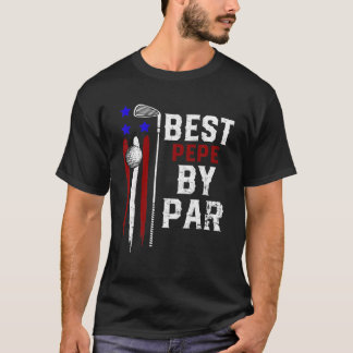 Manar Golf Best Pepepe by Par Grandpa Golfer Flagg T Shirt