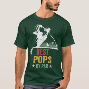Manar Golf Best Pops by Par Grandpa Golfer Far T Shirt