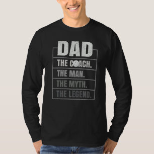Manar Golf Coach Pappa Man Myth Legend Golf Far T Shirt