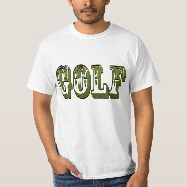 Manar Golf Dimensional Grönt Logotyp Tshirt T Shirt (Framsida)
