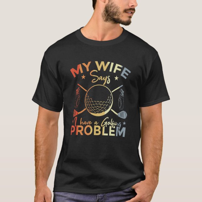 Manar Golf Quote Golf Player Joke Golfing Make T Shirt (Framsida)