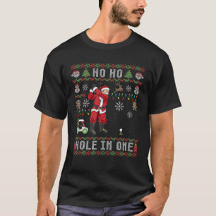 Manar Golf Ugly jul Ho Ho Hål i en Geschen T Shirt