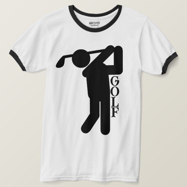 Manar Golfer - Golf Symbol T Shirt (Design framsida)