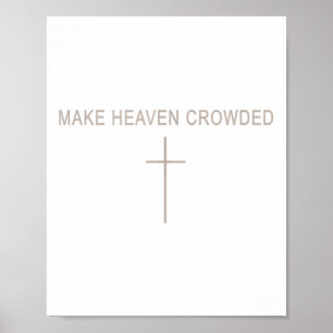 Manar gör Heaven Crowley Christian Minimalist Todd Poster