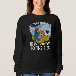 Manar gör ingenting han är på väg till Fält T Shirt