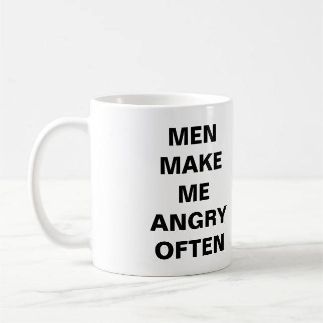 Manar gör mig muggen för argen ofta kaffemugg (Vänster)