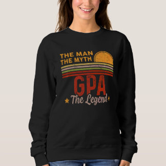 Manar GPA Man Myth Legend Retro Grandpa Far T Shirt