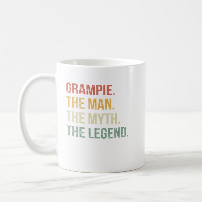 Manar Grampie Man myth-legend för Manar Pappa Far Kaffemugg (Vänster)
