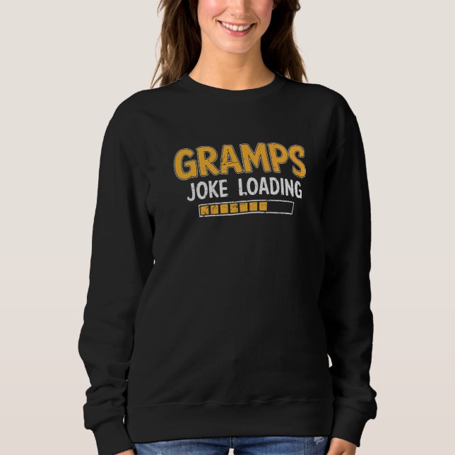 Manar Gramps Joke Loading Vänta Humor pappa F T Shirt (Framsida)