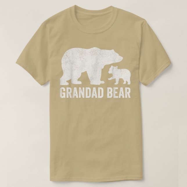 Manar Grandad Bear Fars dag Shirts, Funny Unge Ki T Shirt (Design framsida)