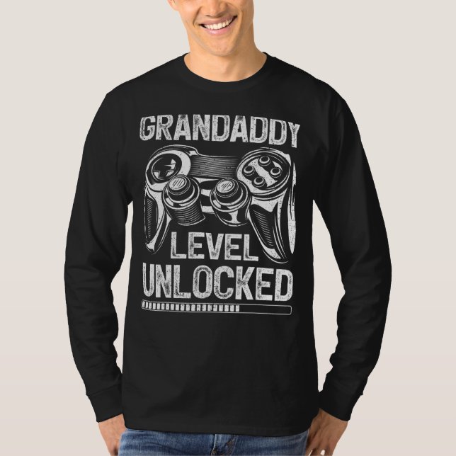 Manar Grandaddy Level UnLocker Video Gamer Far' T Shirt (Framsida)