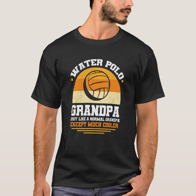Manar Grandfather Vatten Polo Grandpa Vatten Polo  T Shirt (Framsida)