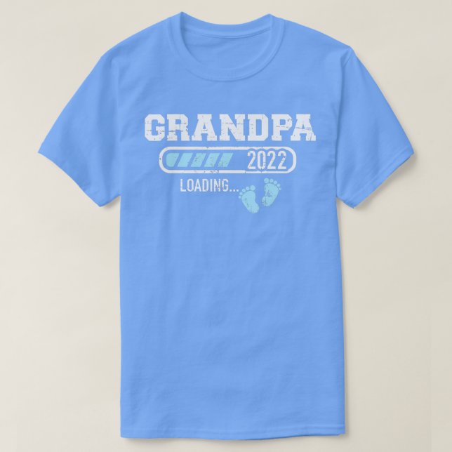 Manar Grandpa 2022-lastning för avisering av gravi T Shirt (Design framsida)