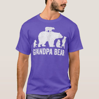 Manar Grandpa Bear Fars dag Shirts, Funny Fyra C T Shirt