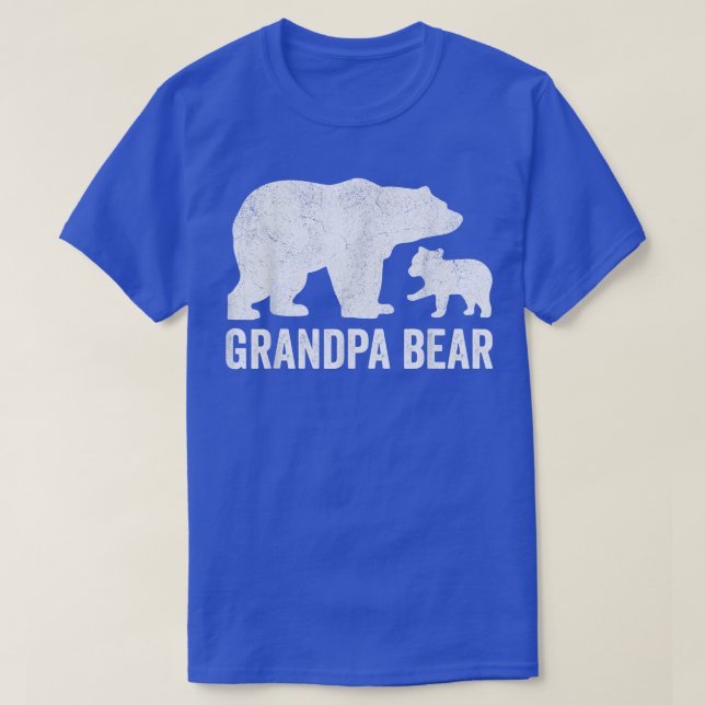 Manar Grandpa Bear Fars dag Shirts, Funny One Cu T Shirt (Design framsida)