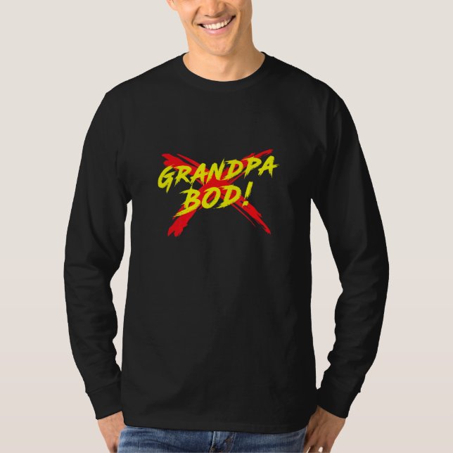 Manar Grandpa Bod Weightlifter Gag Exercise Gym Gr T Shirt (Framsida)