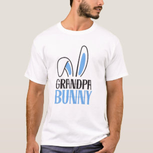 Manar Grandpa Bunny Costume Funny Family Matching  T Shirt