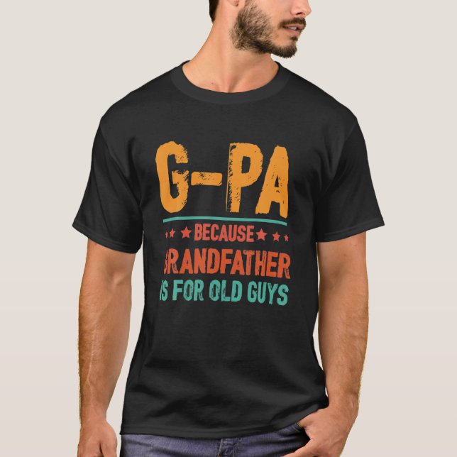 Manar Grandpa Granddad Grandfather Grandfather Pap T Shirt (Framsida)
