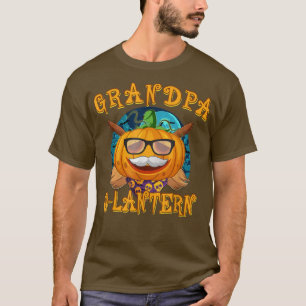 Manar Grandpa Halloween Costume Jack o lantern Pum T Shirt