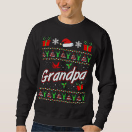 Manar Grandpa jul T-shirt-presentidé Lång Ärmad Tröja